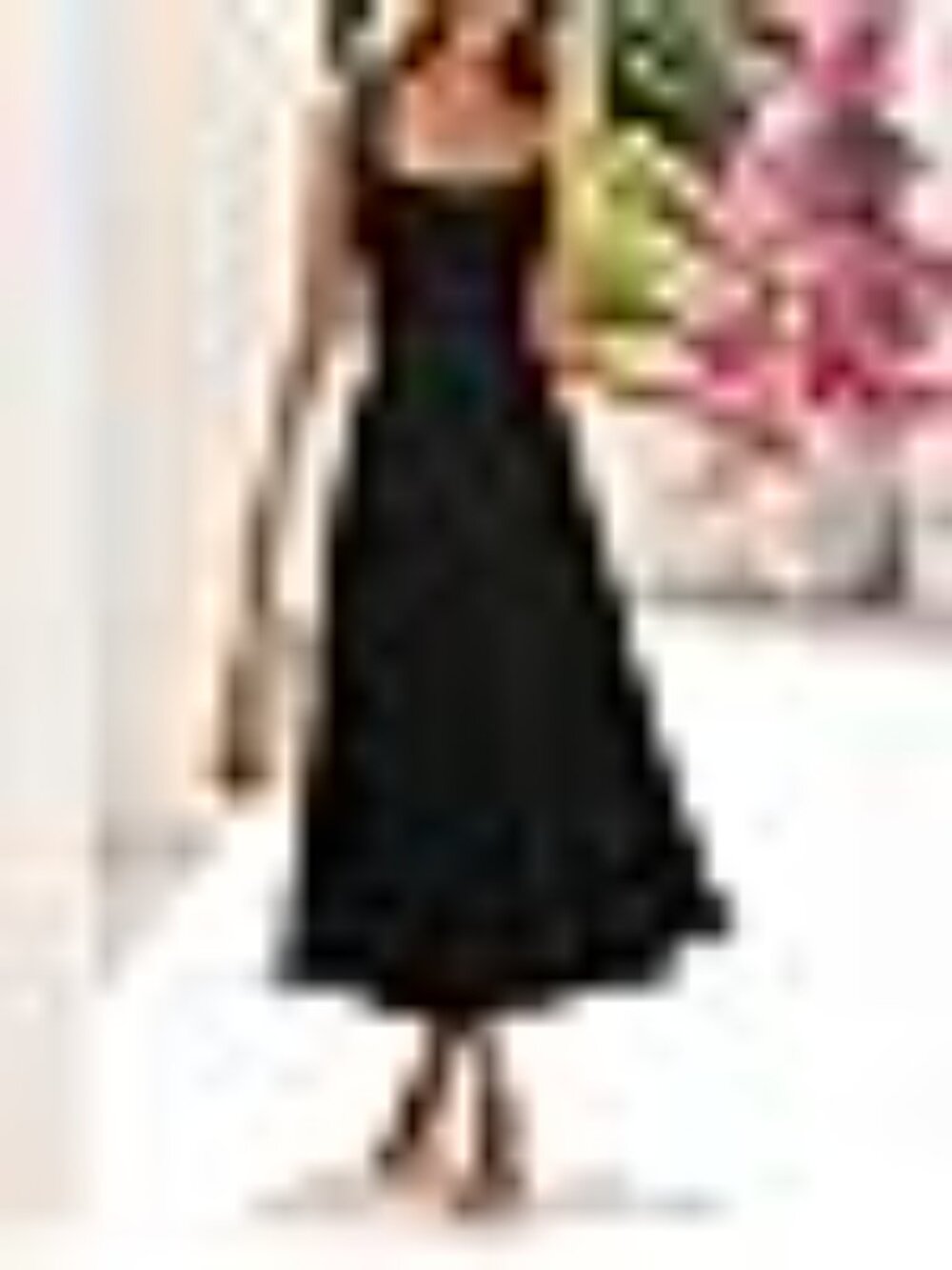 MEROKEETY Women's Summer Midi Dress - Picture 2 of 7
